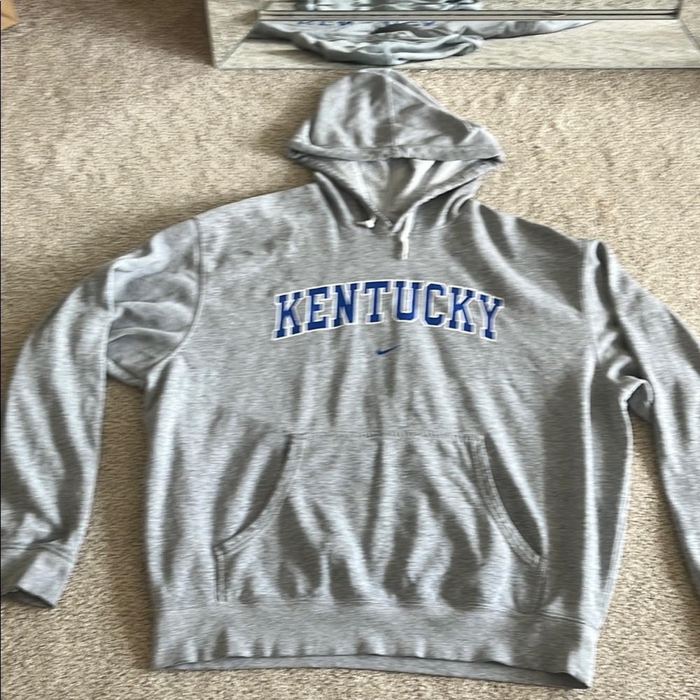 Nike Gray and Blue Kentucky Sweatshirt